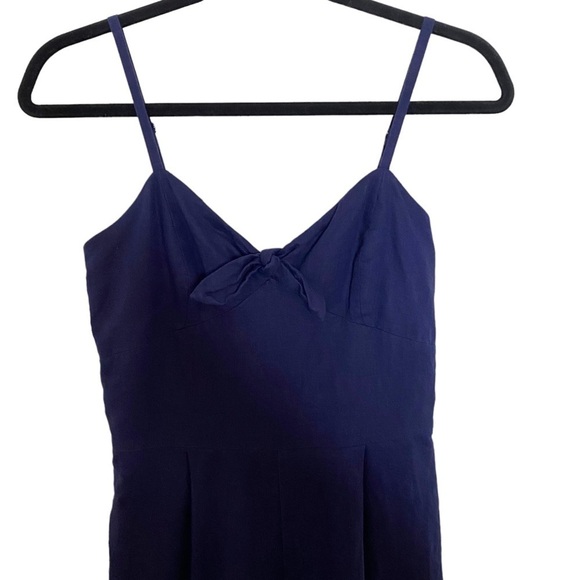 J Crew Tie Front Wide Leg Jumpsuit in Linen Cotton - Picture 7 of 15